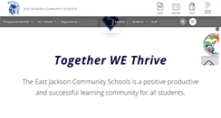 Desktop Screenshot of eastjacksonschools.org