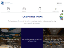 Tablet Screenshot of eastjacksonschools.org